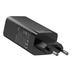 Vention Vention FEDB0-EU 65W/30W/30W GaN punjač s 2xUSB-C i 1xUSB-A, crni