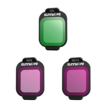 Sunnylife Filtry CPL, ND8, ND16 Sunnylife do DJI Flip