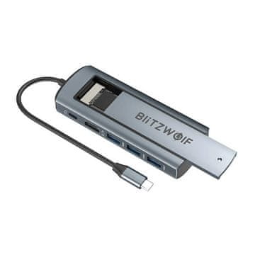 Blitzwolf Adapter 6w1 HUB Blitzwolf BW-Neo TH13 - Višenamjenski USB Hub za brzi prijenos podataka
