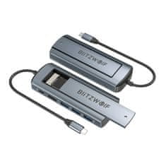 Blitzwolf Adapter 6w1 HUB Blitzwolf BW-Neo TH13 - Višenamjenski USB Hub za brzi prijenos podataka