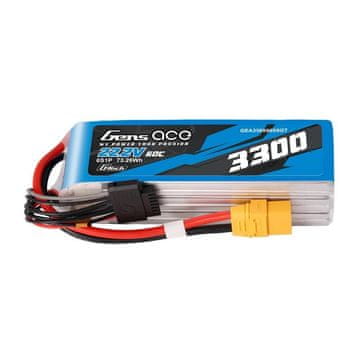 Gens Ace Gens Ace Lipo Baterija 3300Mah 22.2V 60C 6S1P Za Rc Modele Xt90 Za Igračke
