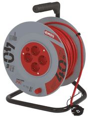 EMOS produžni kabel, 40 m, 4 utičnice, PVC, 230 V, 1,5 mm2 (P09240)