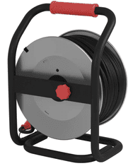 EMOS produžni kabel, 40 m, 4 utičnice, guma-neopren, 230 V, 2,5 mm2, vanjski, crni (P19224)