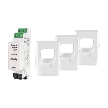 Shelly 3-fazni mjerač energije Shelly PRO 3EM 400A, WiFi/Bluetooth
