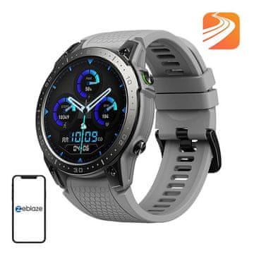ZEBLAZE Pametni sat Zeblaze Ares 3 Pro - Sivi, AMOLED, vodootporan, 100+ sportskih načina rada