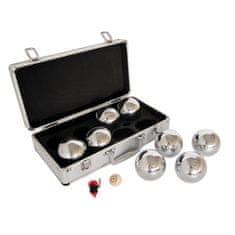 Master Set za petanku 8 kromiranih loptica F.I.P.J.P. u aluminijskom kućištu