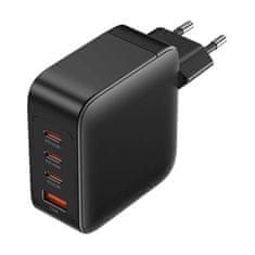 Vention Vention FEIB0-EU GaN punjač 140W, 4 porta (3xUSB-C, 1xUSB-A), crni