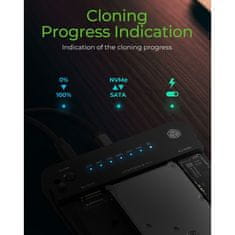 IcyBox IB-2915MSCL-C31 klon & dok postaja za M.2 NVME & SATA 2