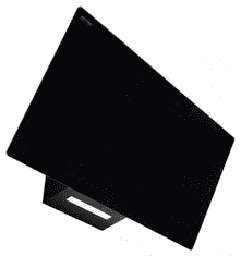 MPM Kuhinjska kapuljača 90-OVS-24 zid, Inox, staklo, crno