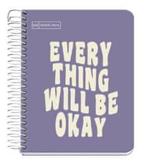 Miquelrius Sveska A6, s linijama, 100 listova, 90g MESSAGES ljubičasta