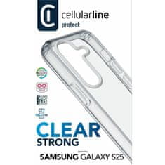 CellularLine Prozirna jaka maskica za Galaxy S25, prozirna (CLEARDUOGALS25T)