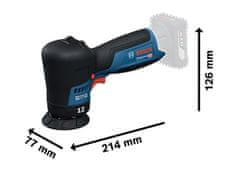 BOSCH Professional Bežična ekscentrična orbitalna polirka GPX 12V-77 Solo (06019L4000)