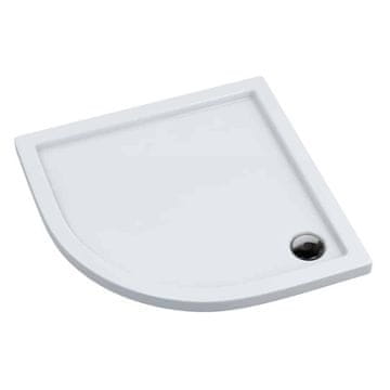 AQUA for you Brodik polukružni Kronos 90x90 - akrilni, bijeli sa stabilsound tehnologijom