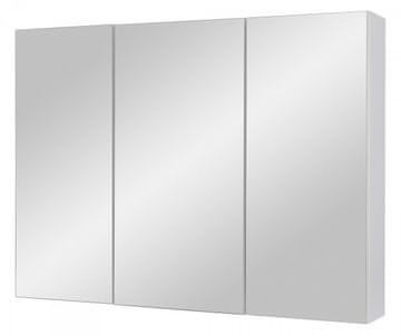 Astor Astor Ida viseća kupaonska polica ormarić bijela, bijeli sjaj, s ogledalom, 80 cm