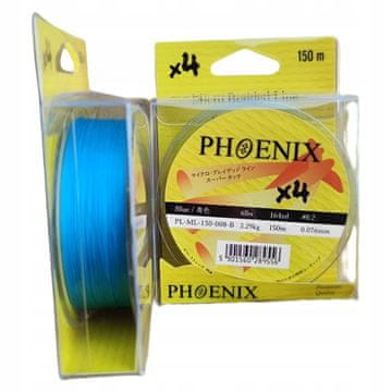 PHOENIX pletenica x4 okrugla PLAVA 0,06 - 150 m