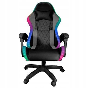 FG-PRS-L-LED-012 PRESTIGE GAMERSKA STOLICA, LED, UREDSKA, MASAŽNA, GAME EXTREM