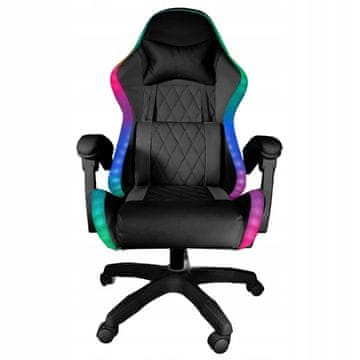 FG-PRS-L-LED-010 PRESTIGE GAMERSKA STOLICA, LED, UREDSKA, MASAŽNA, GAME EXTREM