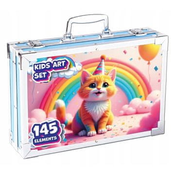 MG Art Suitcase Kitty set za slikanje u koferu za djecu 145kom, ružičasta
