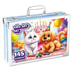 MG Art Suitcase Pets set za slikanje u koferu za djecu 145kom, ružičasta