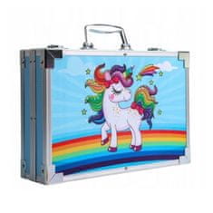LIVEFY Art Kit set za slikanje u koferu za djecu 145kom, plava