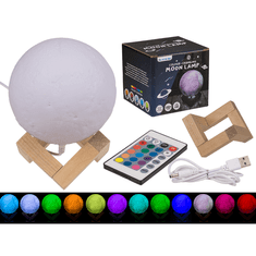 BestDeals Noćna lampa u obliku Mjeseca – Moon lamp, LED RGB svjetlo s promjenom boja