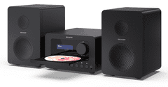 Sharp Tokyo Dab+ zvučni sustav, 40 W, CD, crni (XL-B520D(BK))