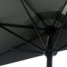 Aga Polukružni suncobran CLASSIC 270 cm Tamno sivi