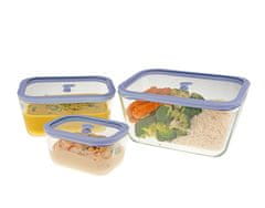 Status Viva set vakuumskih posuda, 3-dijelni, plavo-lila (0,5 L, 1,4 L, 2,6 L)