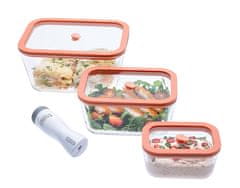 Status Viva set vakuumskih posuda, 4-dijelni, losos (0,5 L, 1,4 L, 2,6 L, BVP50)