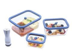 Status Viva set vakuumskih posuda, 4-dijelni, plavo-lila (0,5 L, 1,4 L, 2,6 L, BVP50)