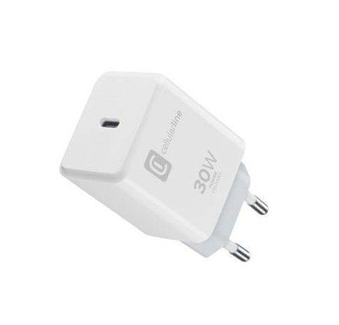 Kućni punjač CellularLine USB-C, 30 W, Apple