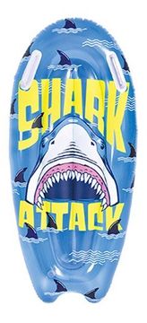 SUN CLUB surf daska, motiv morskog psa, plava