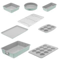 Tefal Set posuda za pečenje od 8 dijelova, keramički, mint (J175S804)
