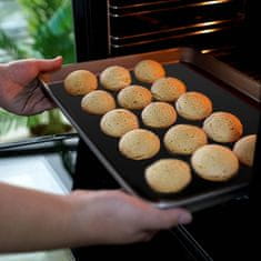 HOME & MARKER® Višenamjenska podloga za roštilj i pećnicu, neprianjanje, vatrootporna (4 kom, 40x33 cm) | GRILL