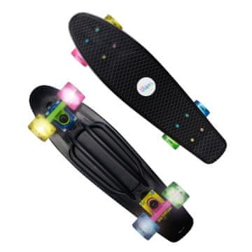 Muuwmi Muuwmi NoRules Skateboard ABEC 5 FUN NEON, sa svjetlećim kotačima