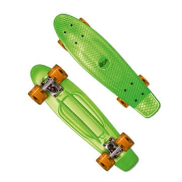 Muuwmi NoRules Skateboard ABEC 5 FUN zelena oranžna