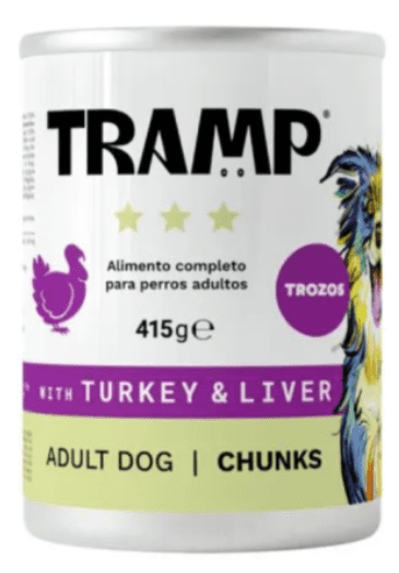 Tramp Komadići puretine i jetre za odrasle pse, 8 x 415 g