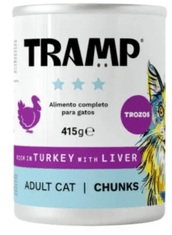 Tramp Komadići puretine i jetre za odrasle mačke, 8 x 415 g