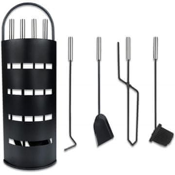 POSTOLJE S PRIBOROM ZA KAMIN SET ZA KAMIN LOPATA ZA ŽARAČ XL
