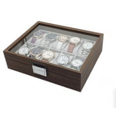 ORGANIZATOR ZA 10 SATOVA, ELEGANTNA KUTIJA OD CRNOG STAKLENA