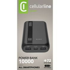 CellularLine Prijenosna baterija početnog tipa, 10000mAh, crna (PBENTRY10000K)