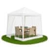 Vrtni paviljon s mrežom protiv komaraca 2,4x3 m Bijeli