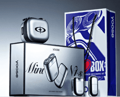 YOOSE Mini 2.0 komplet - brijač i trimer za nosne dlačice, srebrni