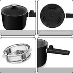 HOME & MARKER® Mini kuhalo za brzo kuhanje, prijenosno s neljepljivim premazom i zaštitom od pregrijavanja | COOKORA