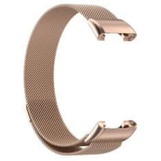 BStrap Milanese remen za Xiaomi Mi Band 7 Pro, rose gold