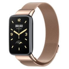 BStrap Milanese remen za Xiaomi Mi Band 7 Pro, rose gold