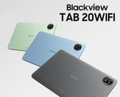 Blackview TAB 20 WIFI tablet, Gemini AI, 4GB + 64GB, IPS HD+, Android, GPS, +maska, sivi