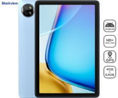 Blackview TAB 20 WIFI tablet, Gemini AI, 4GB + 64GB, IPS HD+, Android, GPS, +maska, plavi