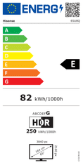 Hisense 65U8Q 4K Ultra HD televizor, 164 cm, SmartTV