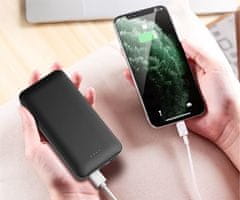 Platinet PMPB20SET 3u1 set powerbank + adapter 20W + kabel 100cm, 20.000mAh, PD, crna